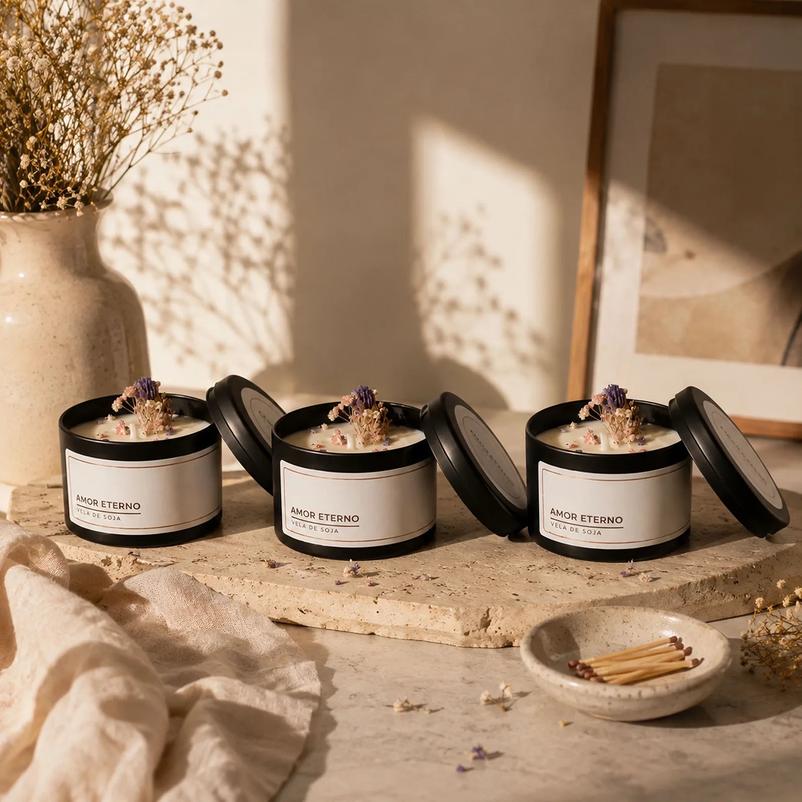 Kit 3 Velas de Soja - 300 gr